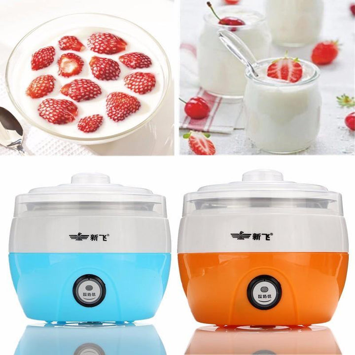 220V Stainless Steel Automatic Yogurt Maker DIY Yoghurt Container Kitchen DIY Appliance