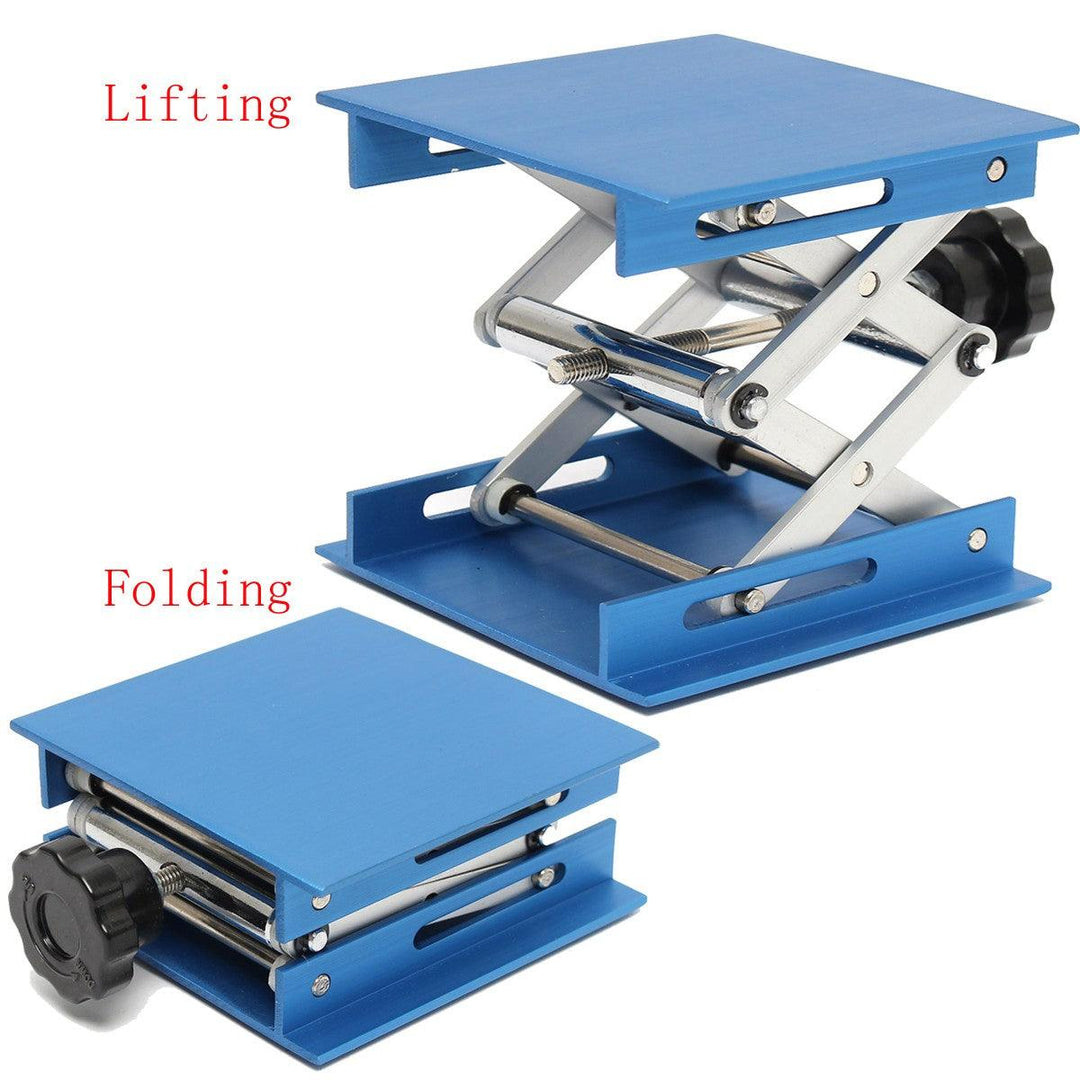 4inch Aluminum Lifting Platforms Stand Rack Scissor Lab-Lifting Oxide Lab Jack Stand Scissor Utility Tools 30KG Max Load