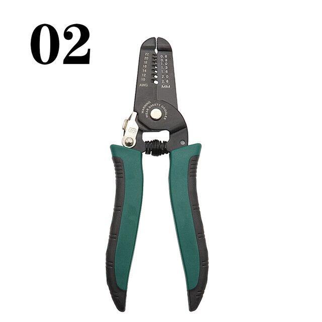 Multitool Pliers Crimping Pliers Wire Stripper Multi-functional Snap Ring Terminals Crimpper Crimping Pliers Decrustation Pliers Tools - MRSLM