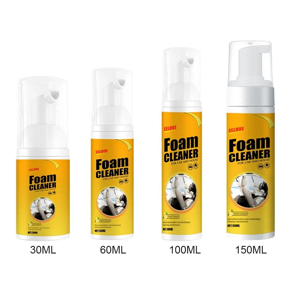 Multi-Purpose Foam Cleaner Spray for Car Interior & Home Surfaces