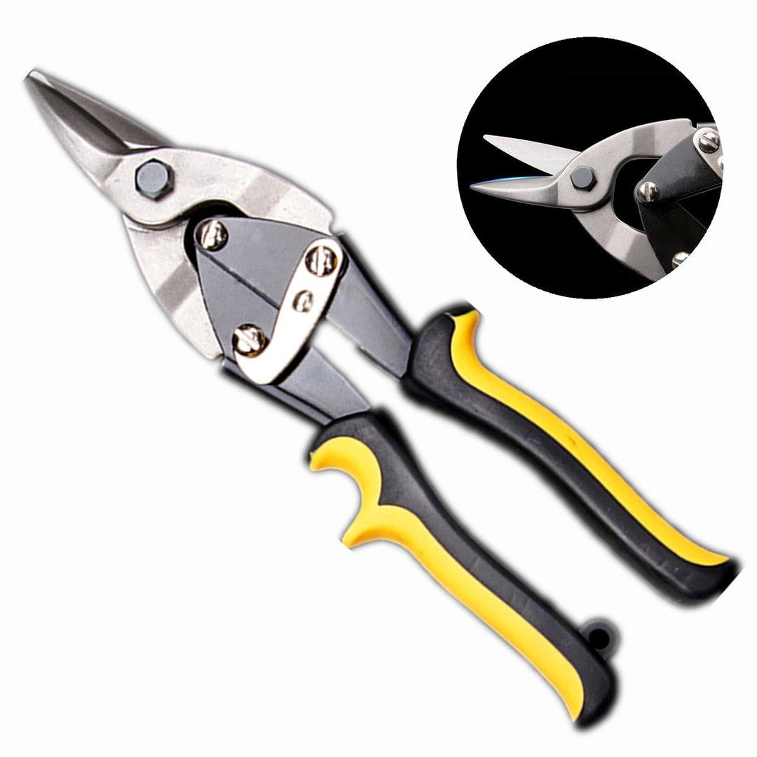 250mm 10inch Steel Straight Aviation Scissor Metal Tin Snip Shear Cutting Hand Tool