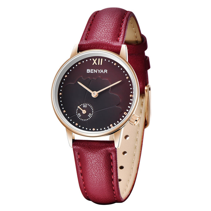 Quartz belt ladies watch