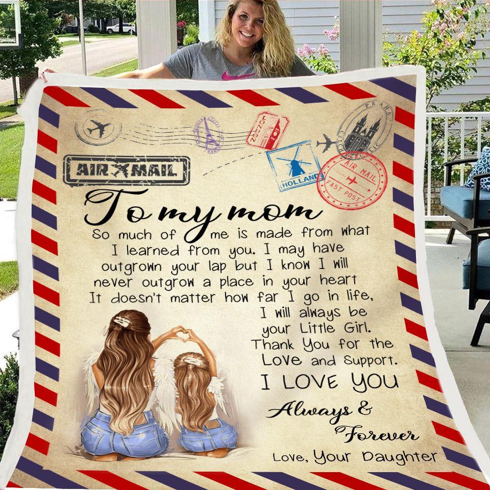 Fleece Blanket to My Daughter Son Wife Letter Printed Quilts Air Mail Blankets Positive Encourage and Love GiftsDrop Ship - MRSLM