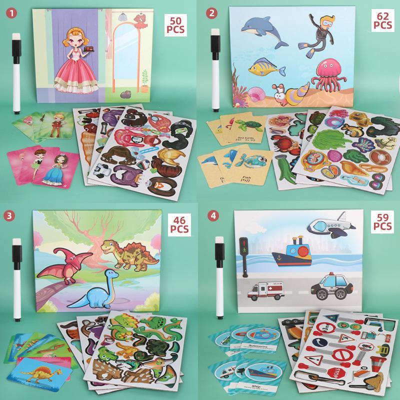 Early Childhood Education Puzzle Magnetic DIY Toy Three-dimensional Puzzle Classic Toys For Children