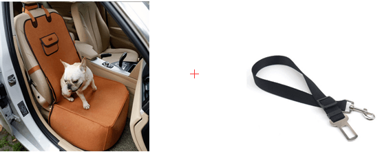 Retro Dual-purpose Pet Car Mat Front Seat Cushion - MRSLM