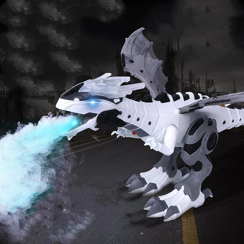 Walking Dragon Toy Fire Breathing Water Spray Dinosaur - MRSLM