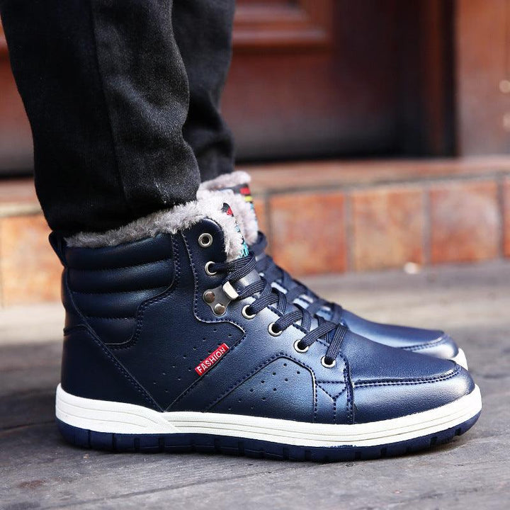 Men's high top cotton shoes