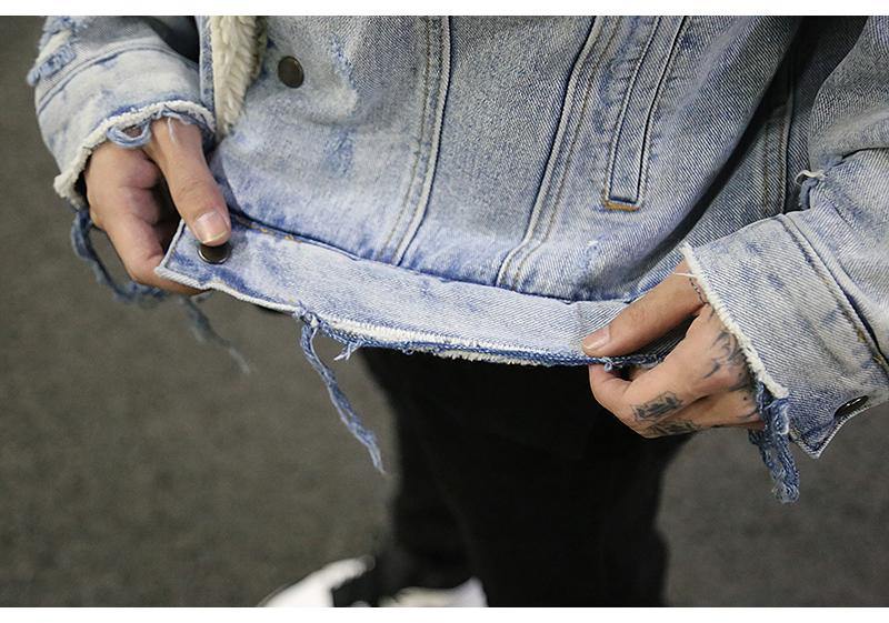 Fleece Denim Jacket