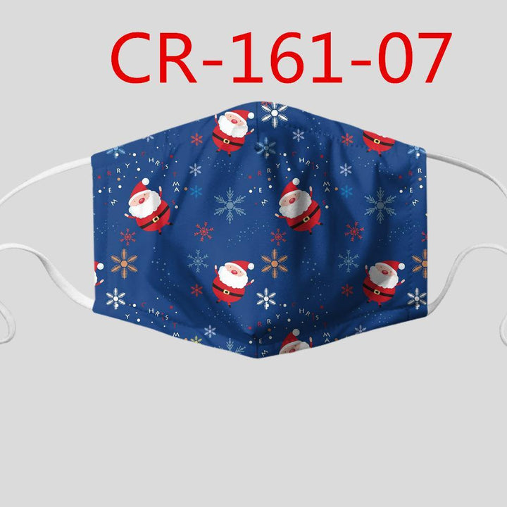 Christmas Print Adjustable and Insertable Chip Mask - MRSLM