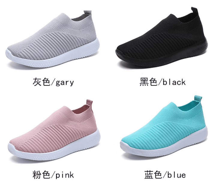 2021 winter new casual knitted socks shoes flat sports shoes