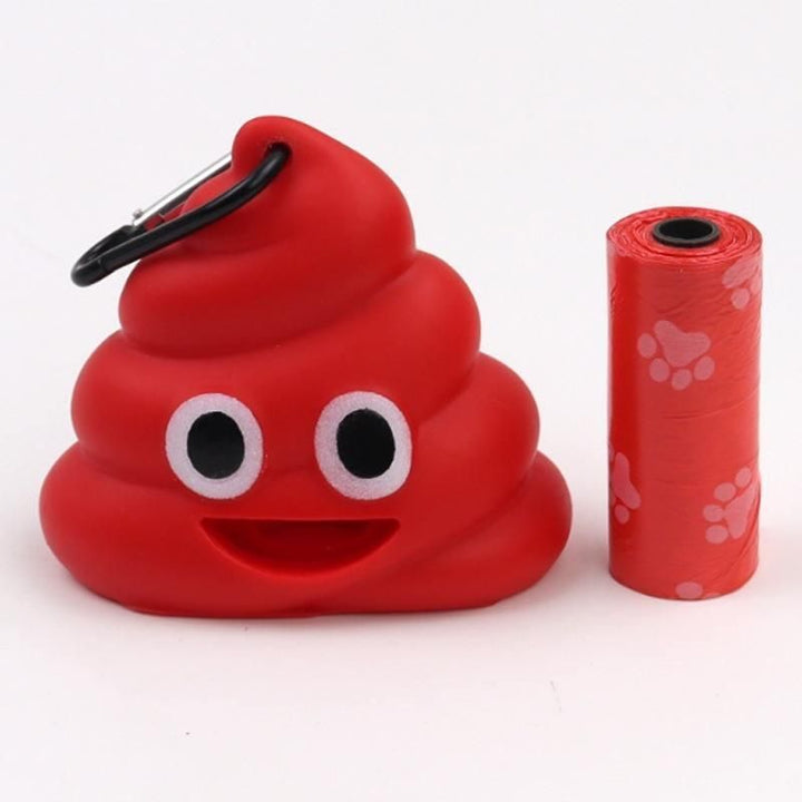 Compact & Playful Silicone Poop Bag Dispenser for Pets