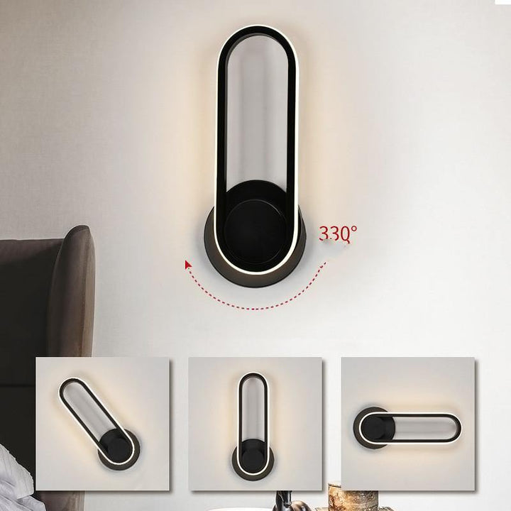 Bedside Bedroom Wall Lamp Indoor Rotatable Acrylic Led Wall Lamp