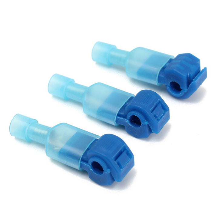 Excellway¬Æ 100PCS Blue Quick Splice Wire Terminals&Male Spade Connector 2.5-4.0mm¬≤ 16-14AWG