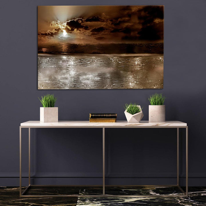 40*120/45*135cm Canvas Unframed Wall Painting Sea Sunset Hanging Pictures Modern Home Wall Decoration Supplies