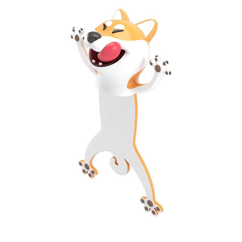 3D Stereo Cartoon Lovely Animal Bookmark Original Cute Cat PVC Material Student Children School Stationery for Kids Gift - MRSLM