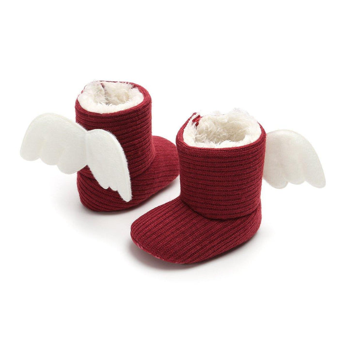 Winter Warm Small Wing High Boots Baby Cotton Boots - MRSLM