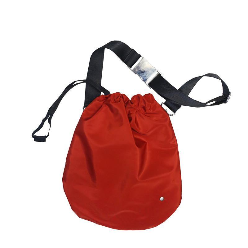 Diagonal Drawstring Fabric Waist Bag - MRSLM