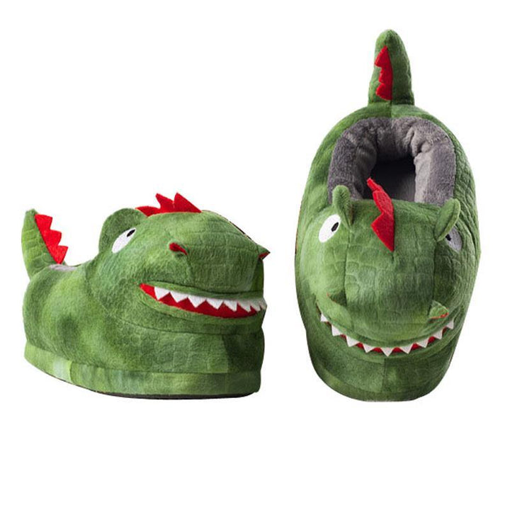 Dinosaur Slippers with Anti-Skid Rubber Sole House Shoes - MRSLM