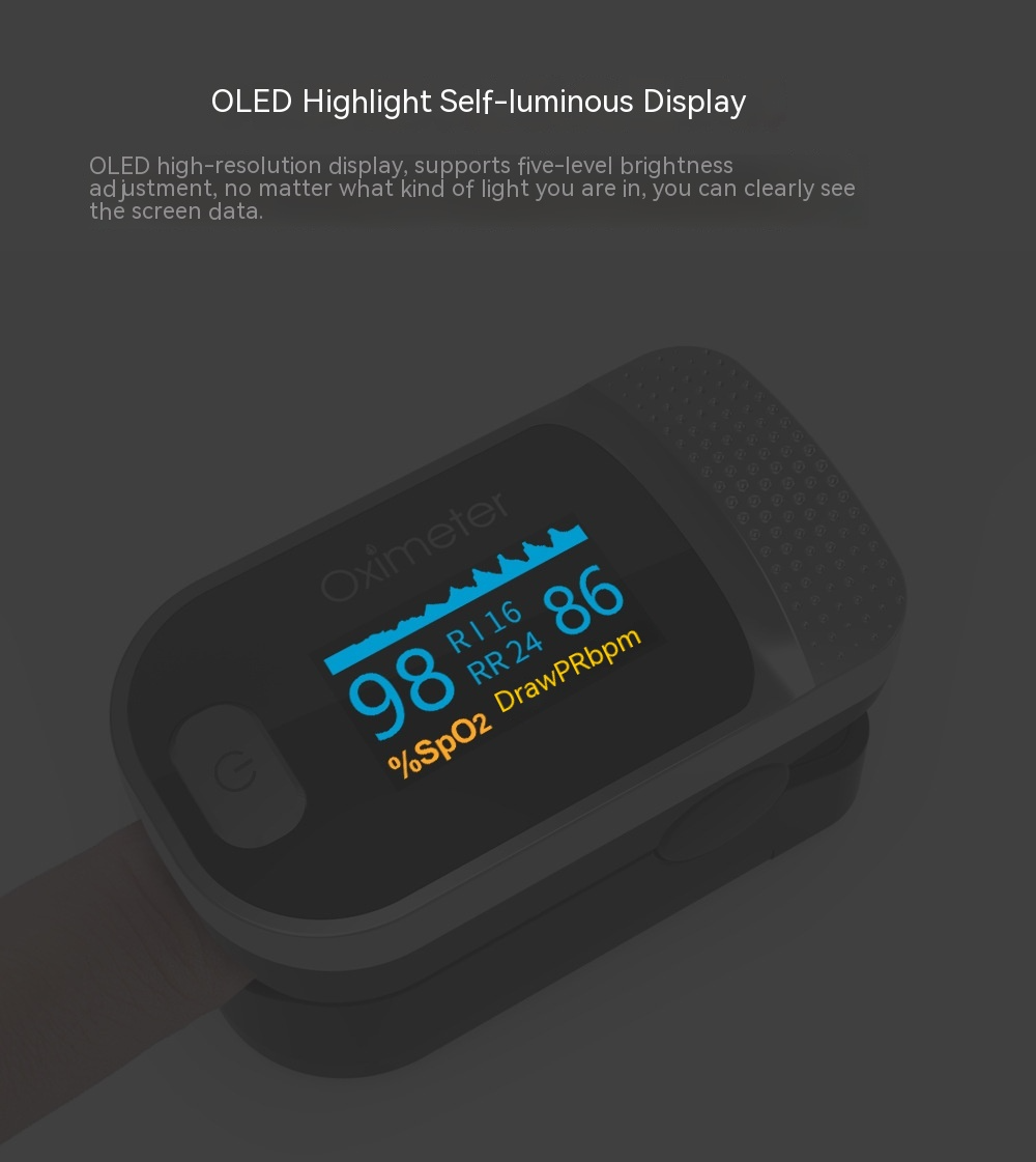 Essential Pulse Oximeter - Portable Oxygen Saturation and Pulse Rate Monitor