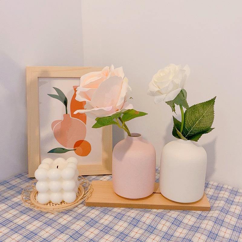 Ceramic Vase Decoration Accessories Desktop Flower Arrangement Container Hydroponics Flower Vase