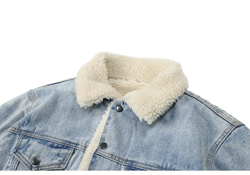 Fleece Denim Jacket