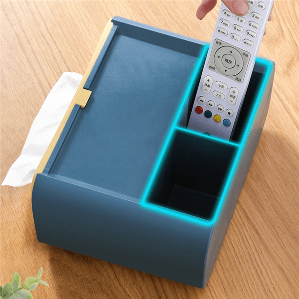 Multifunctional Desktop Tissue Storage Box Cosmetic Makeup Organizer