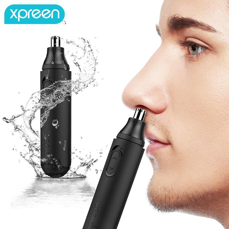 Nose Hair Trimmer Ear Eyebrow Trimmer Hair Removal Shaving Razor Beard Face Hairs Cut (Black)