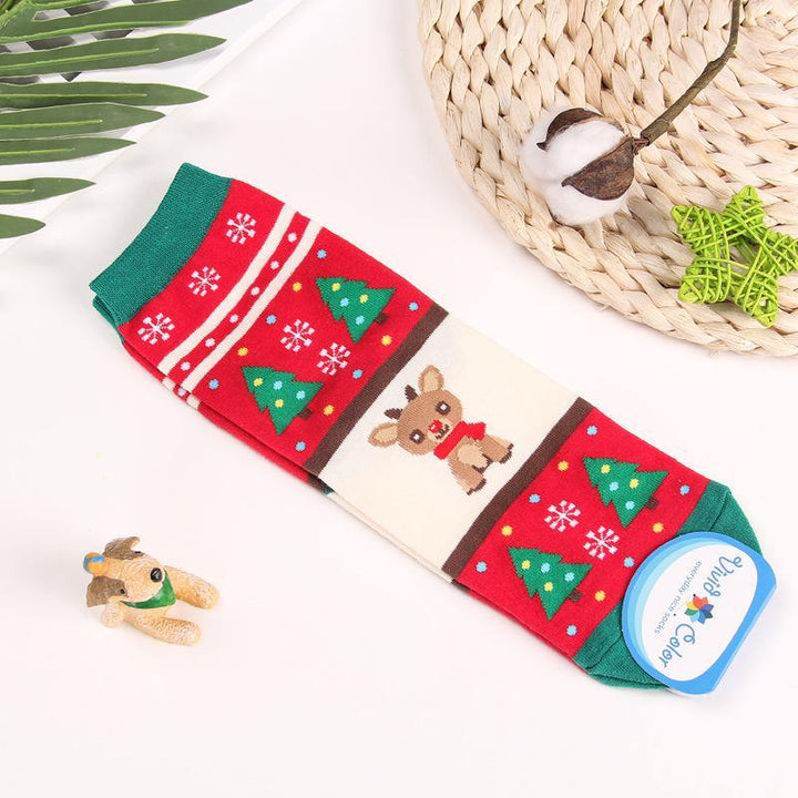 New Year's Socks for Autumn and Winter Christmas Women Socks