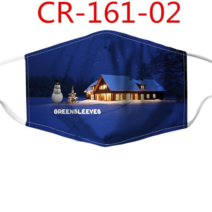 Christmas Print Adjustable and Insertable Chip Mask - MRSLM