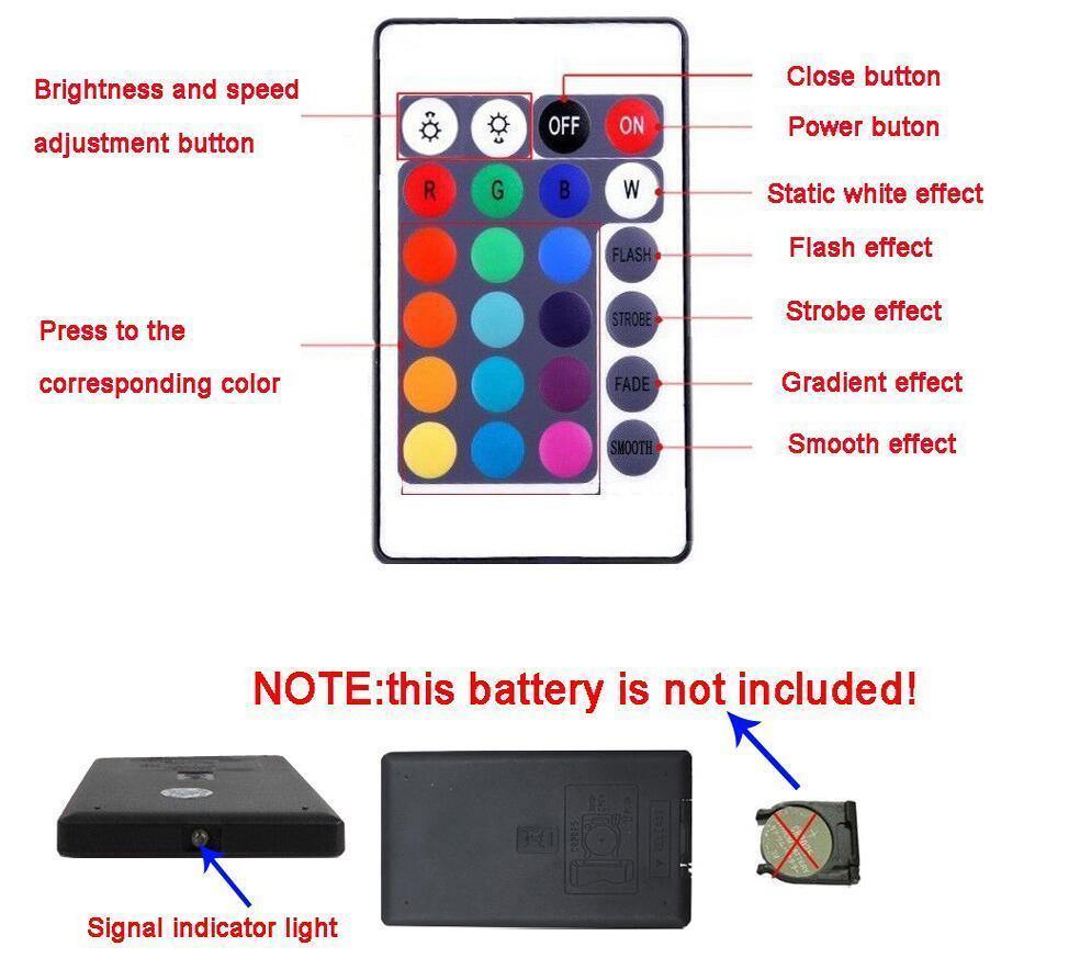 Color Changing LED Strip with Remote Control