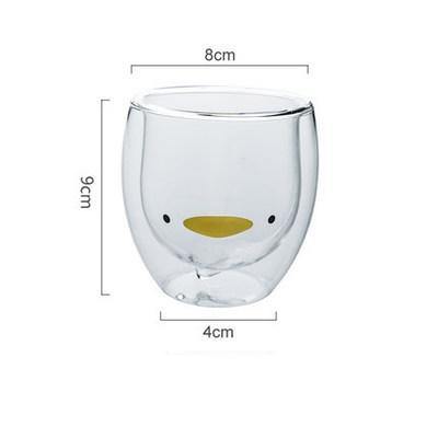 3D Double Layer Lovely Panda Cup Skull Wine Cup - MRSLM