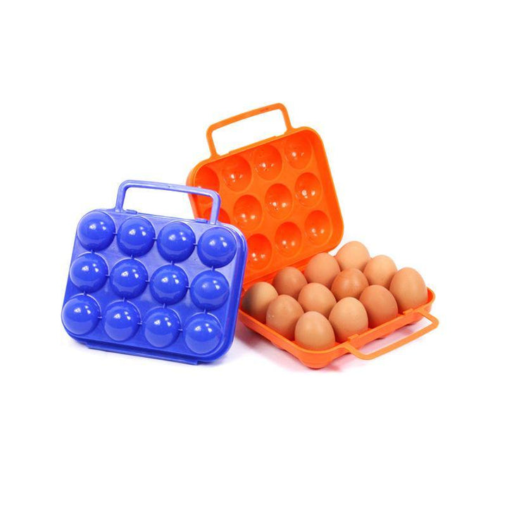 Outdoor Camping Tableware Portable Camping Picnic BBQ Egg Box Container Egg Storage Boxes - MRSLM