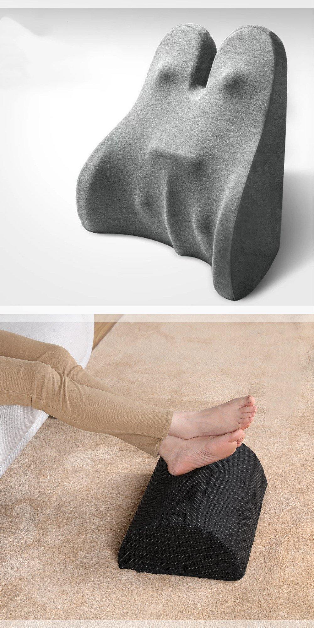 Memory Foam Waist Lumbar Side Support Pillow Spine Coccyx Protect Orthopedic Car Seat Office Sofa Chair Back Cushion - MRSLM