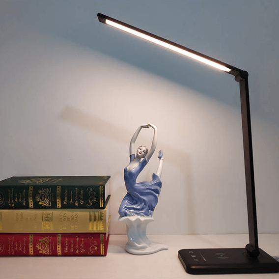 Wireless Charging LED Table Desk Lamp with Auto Timer Function Eye Protect Read Light