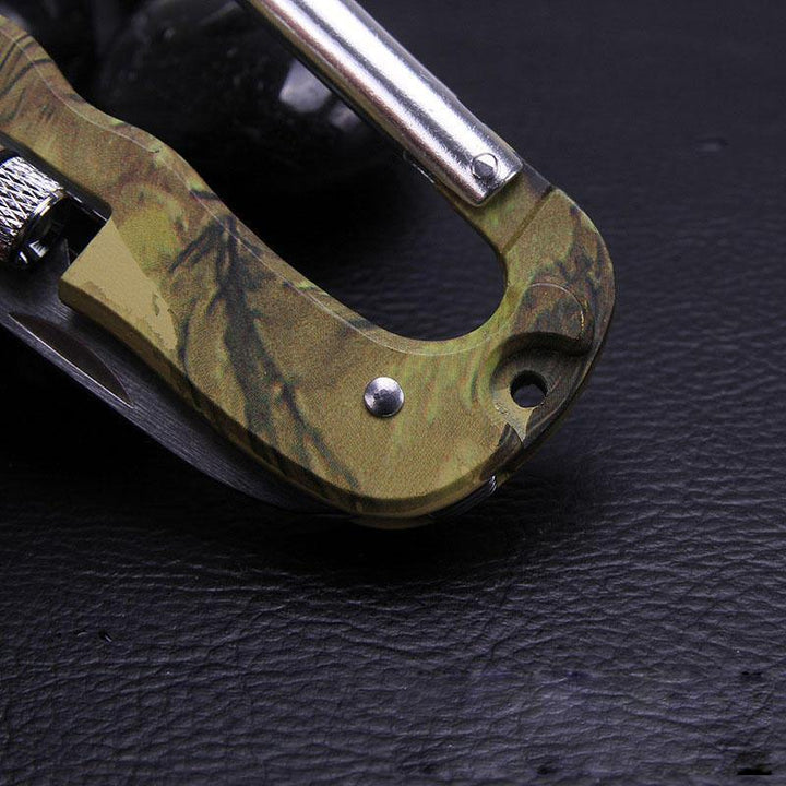 4 In 1 Multifunctional Tool Carabiner Hook Cutter Gear EDC Tool Outdoor Camping