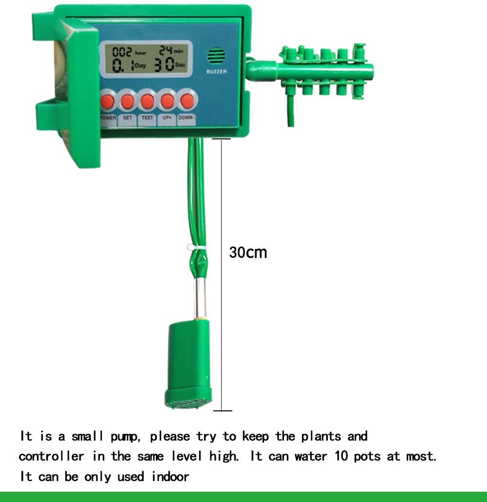 Automatic Micro Home Drip Irrigation Watering Kits System Sprinkler with Smart Controller for Garden (Green)