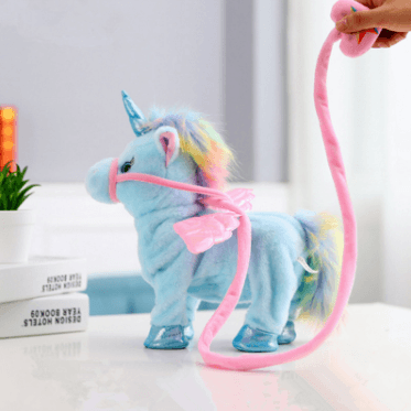 1pc Electric Walking Unicorn Plush Toy soft horse Stuffed Animal Toy Electronic sing Music Unicornio Toy Children Christmas Gift