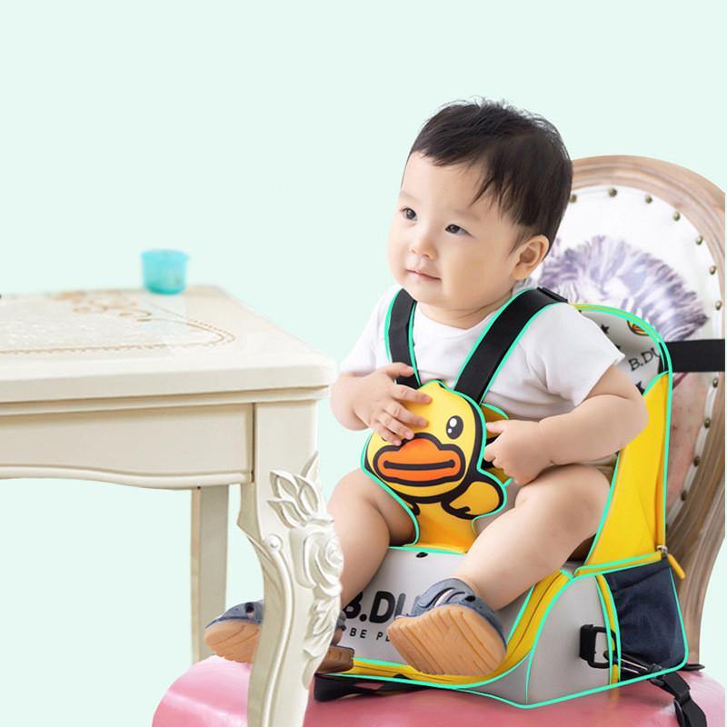 Multifunctional Baby Bag Baby Chair Portable Child Dining Chair Bag Diaper Bag Backpack Baby Diaper Bag Baby Essentials (Yellow)