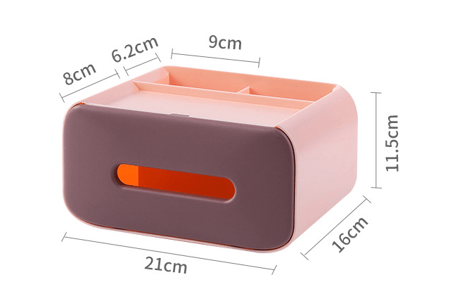 Multifunctional Desktop Tissue Storage Box Cosmetic Makeup Organizer