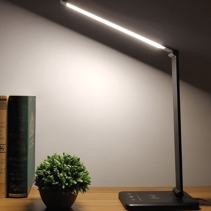 Wireless Charging LED Table Desk Lamp with Auto Timer Function Eye Protect Read Light