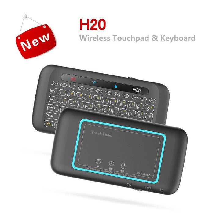 H20 Touch Keyboard Double-sided Mini Wireless Keyboard (Black USB)