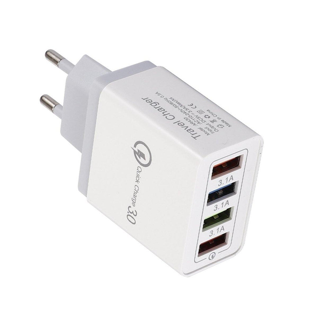 QC3.0 4Ports USB Charger Adapter USB Travel Wall Charger Adapter