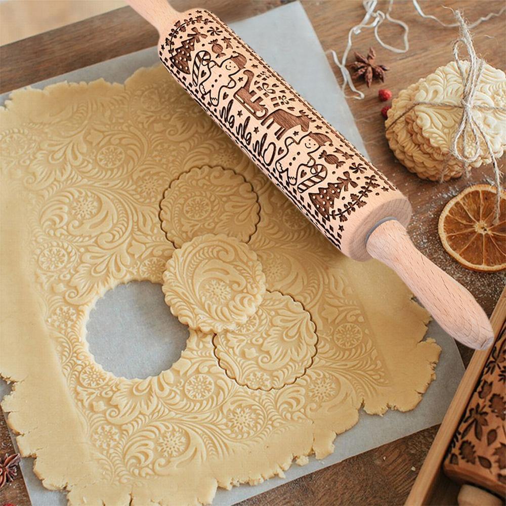 Christmas Snowflake Rolling Pin