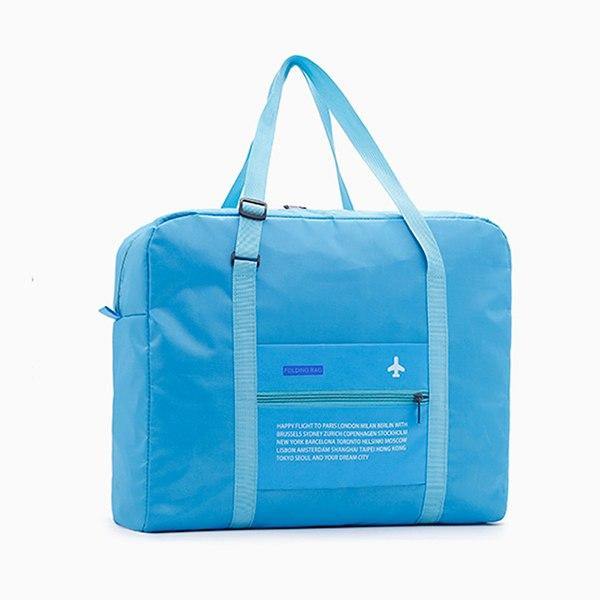 Large Capacity Foldable Travel Bag Nylon Waterproof Gym Duffel Bag Folding Traveling Clothes Storage Organizer - MRSLM