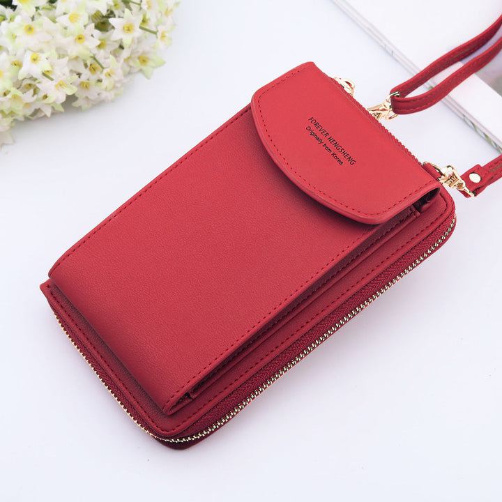 Mobile Phone Bag Zipper Women Diagonal Bag