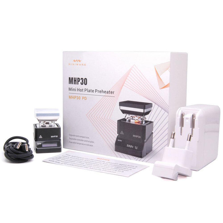 MHP30PD Mini OLED Hot Plate Preheater 60W 350‚ÑÉ Soldering Station Preset Temperature with PD Power Supply for PCB SMD Heating