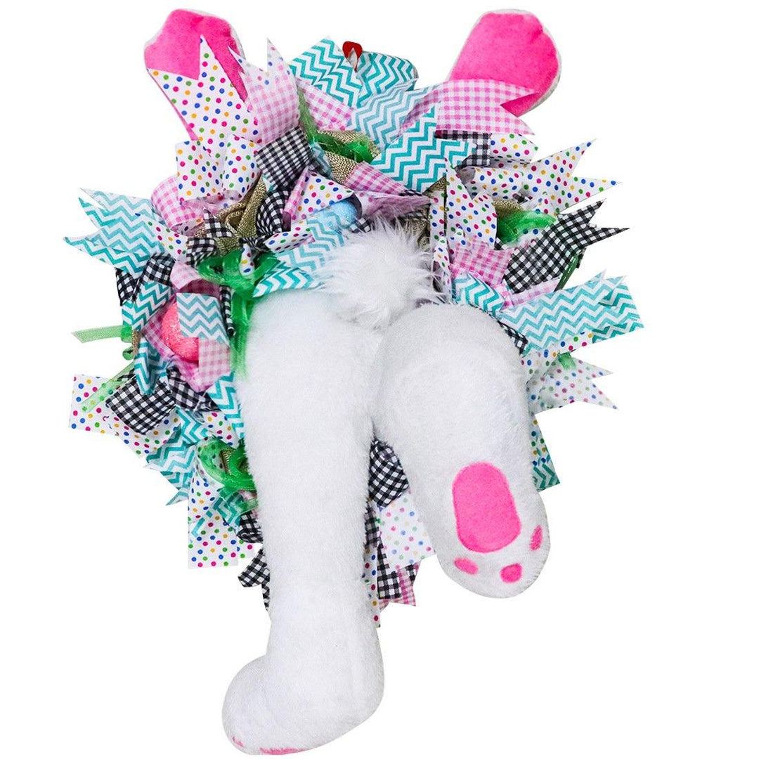 Cute Easter Decoration Rabbit Wreath Lovely Faceless Doll Easter Thief Bunny Butt And Ears Cartoon Rabbits - MRSLM