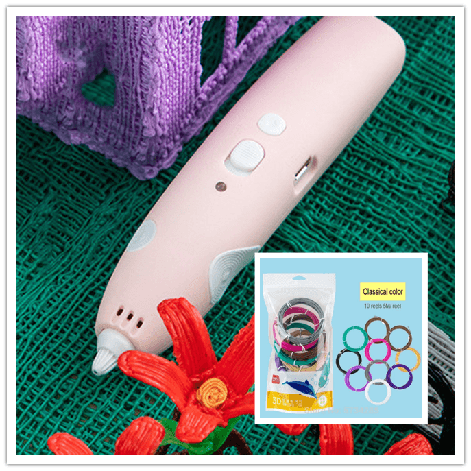 3D Printing Pen Smart Graffiti Pen Three-dimensional Painting Pen Charging - MRSLM