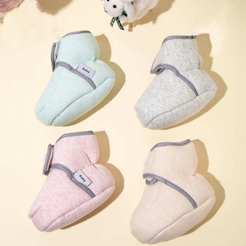 Velcro with Soft Soles for Baby Does Not Come Off Cotton Shoes