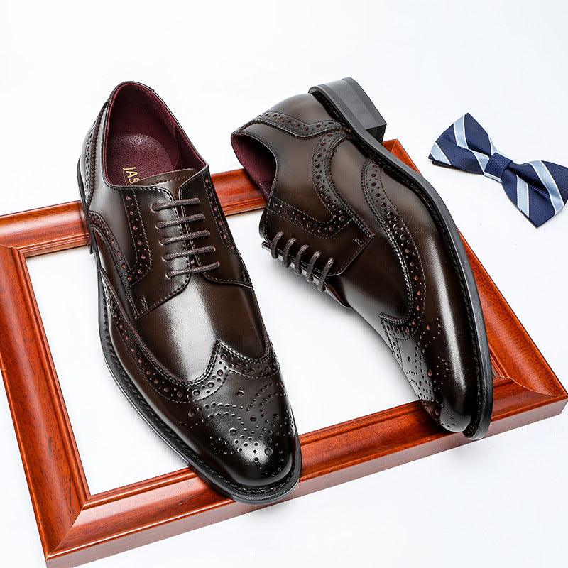 Genuine Leather Business Casual Dress British Style Leather Shoes